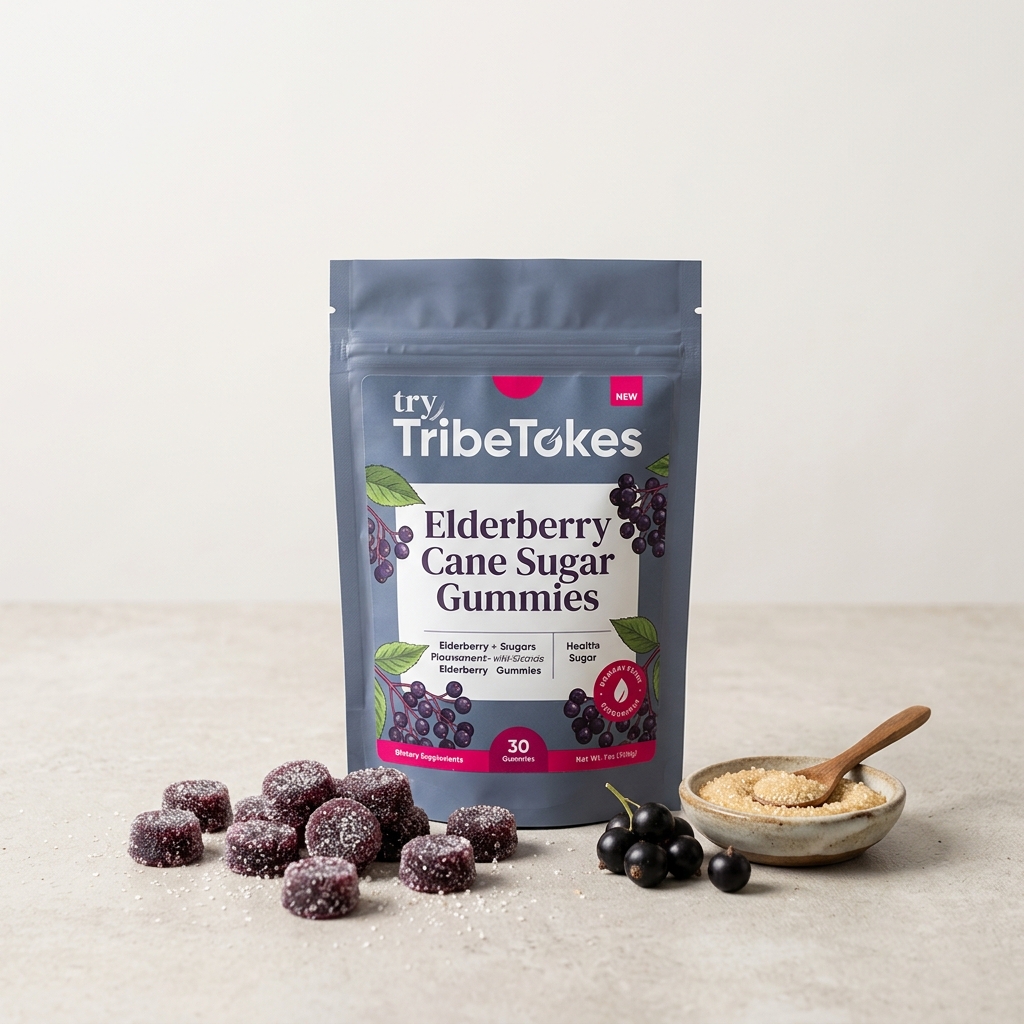 Elderberry Cane Sugar Gummies - Image 3