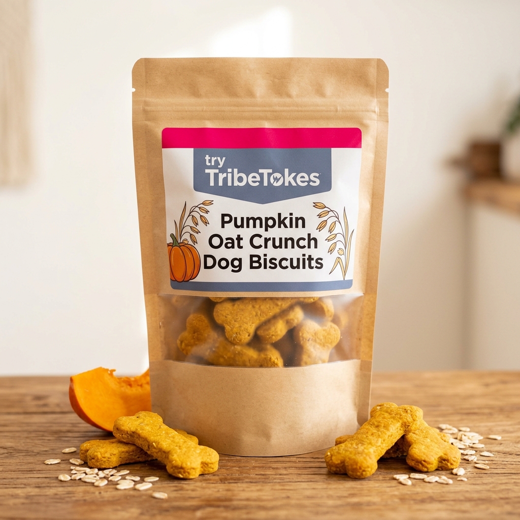 Pumpkin Oat Crunch Dog Biscuits